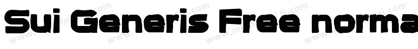 Sui Generis Free normal字体转换